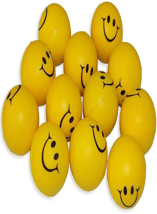 Tudoccy Smiley Stress Relief Ball for Kids & Adults - Soft Squeeze Toy for Hand Exercise, Therapy & Fun - Cute Yellow Face, Non-Toxic Sponge Ball for Girls, Boys - Pack of 4 - Image 2